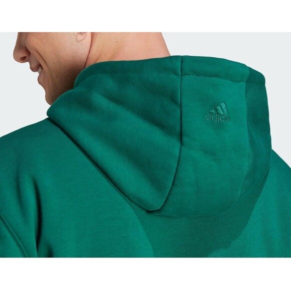 adidas Men's All Szn Fleece Hoodie Size XL Collegiate Green Brand New - Picture 5 of 6